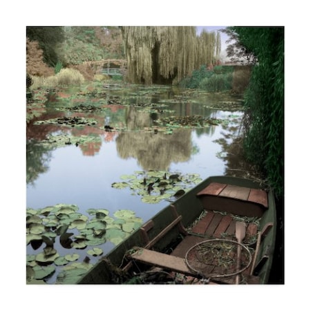 Alan Blaustein 'Giverny Boat #1' Canvas Art,18x18